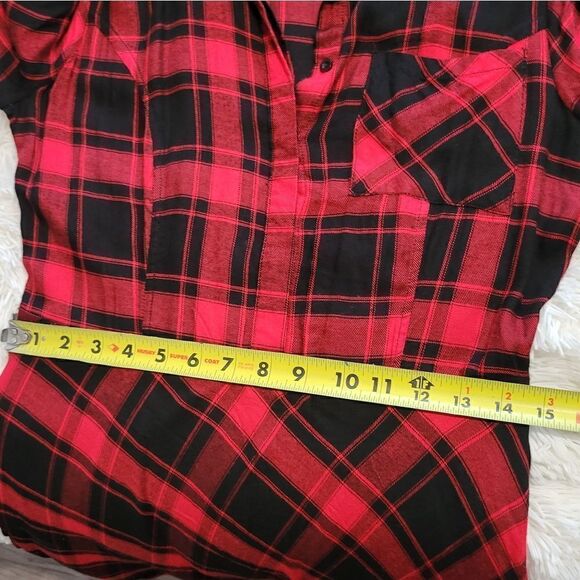 Skies are blue plaid dress Red And Black Sz Small - Picture 6 of 9